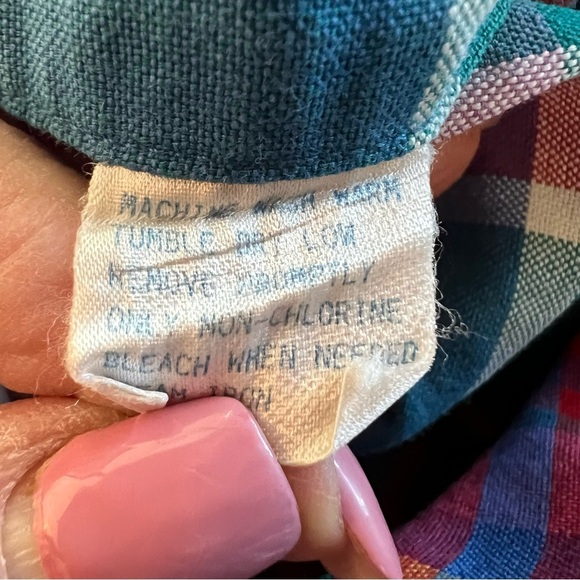 Vintage Pendleton Red & Blue Plaid Pearl Snap Western Shirt Men's Size Large - Picture 10 of 10